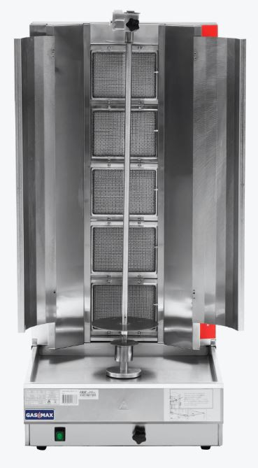 Semi-automatic 5 Burner LPG Kebab Machine