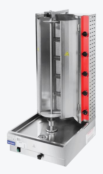 GasMax Semi-automatic 5 Burner LPG Kebab Machine KB-5LPG