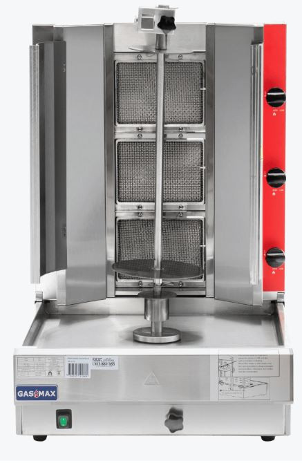 Semi-automatic 3 Burner NG Kebab Machine