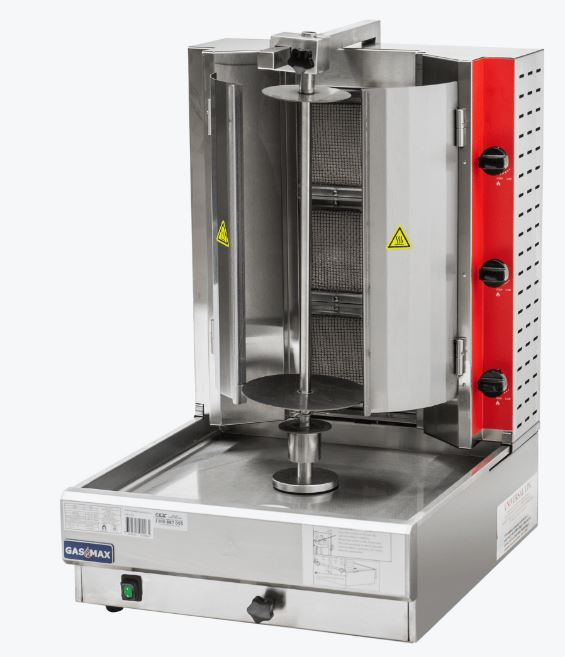 Semi-automatic 3 Burner NG Kebab Machine
