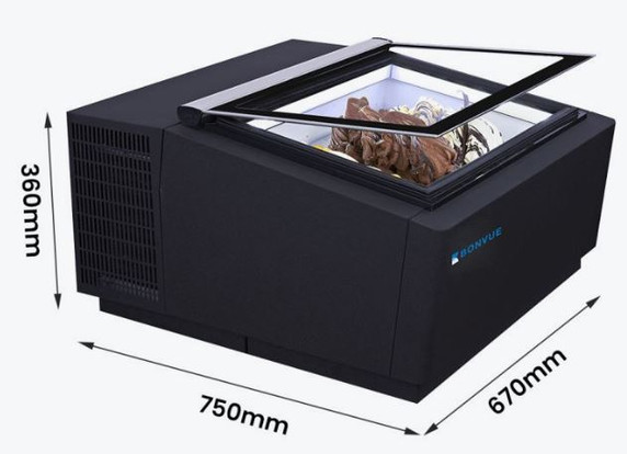 Bonvue Bench Top Gelato / Ice cream Display Showcase CGD-03B