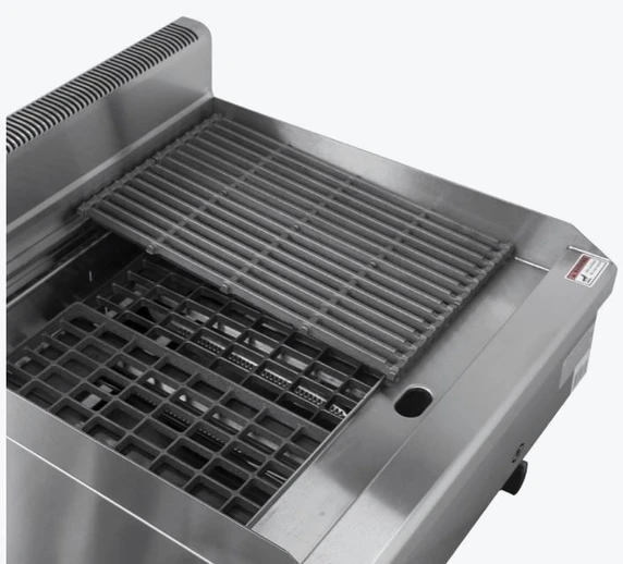 GASMAX JUS-TRH60E 2 Burner Gas Chargrill 605mm | Natural Gas 56Mj
