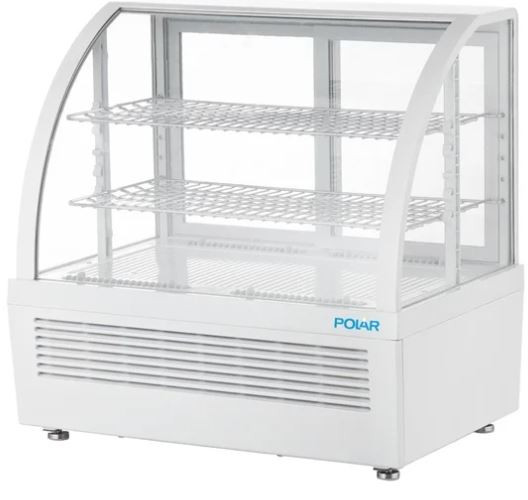 Polar CU637-A C-Series Countertop Display Fridge White 100Ltr