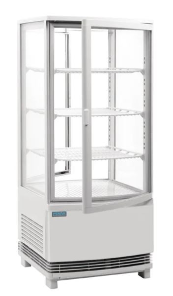 Polar C-Series Curved Door Display Fridge White 86Ltr