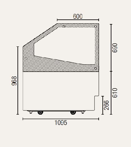 Exquisite IC16T 16 Tubs Ice Cream Scooping Freezer