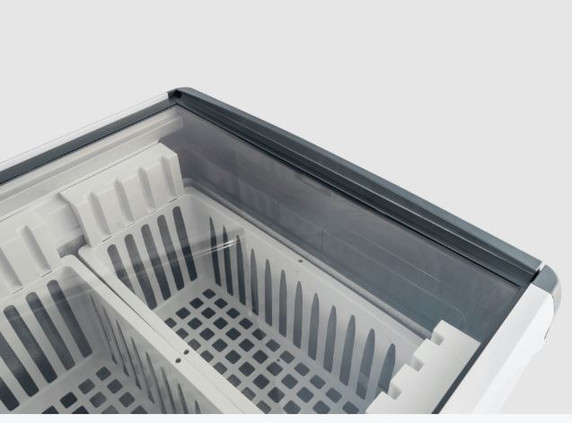 396L Chest Freezer with Flat Glass Sliding Lids - WD396G