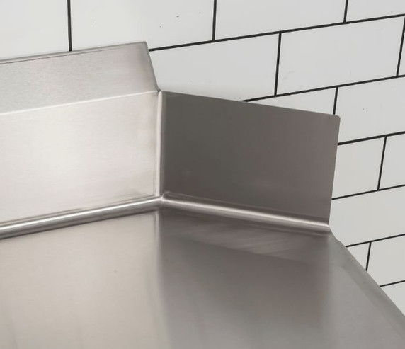 Clean Dish Table with Splashback CDT-1200R