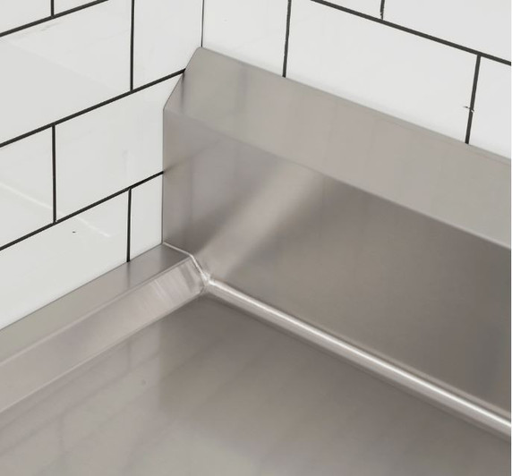 Clean Dish Table with Splashback CDT-1200R