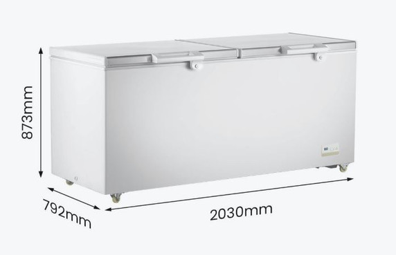 750L Chest Freezer with Stainless Steel Lid