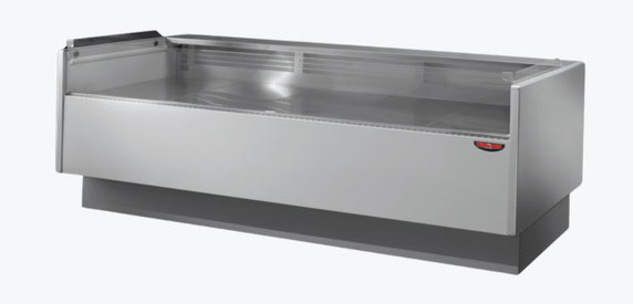 Tecnodom Series MR80 Black 1520mm Self-serving Deli Display with Storage and Castors - TDMR-0815SELF