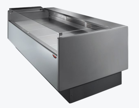 Tecnodom Series MR80 Black 1520mm Self-serving Deli Display with Storage and Castors - TDMR-0815SELF