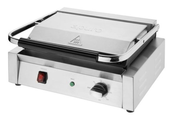 Apuro Bistro Large Ribbed Contact Grill