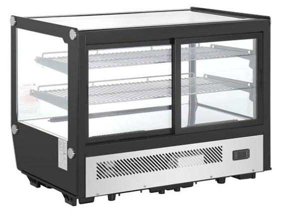 Polar G-Series Counter Display Merchandiser Square Glass - 160Ltr