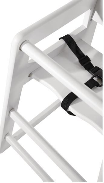 Bolero  Wooden High Chair Antique White Finish