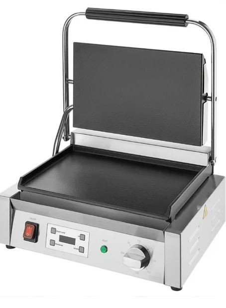 Apuro CU607-A Large Contact Grill Flat Plates with Timer