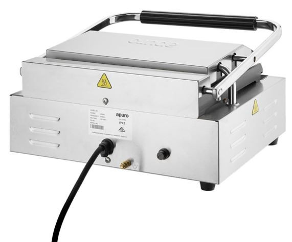 Apuro CU607-A Large Contact Grill Flat Plates with Timer