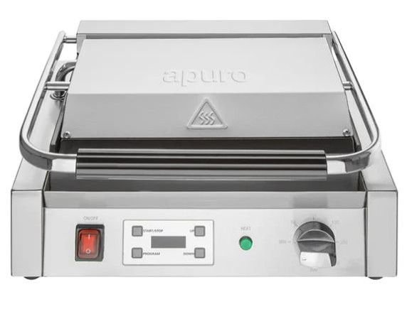 Apuro CU608-A Extra Large Contact Grill Ribbed Plate
