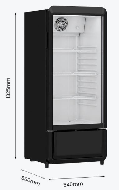 Thermaster Upright Glass Door Beverage Fridge - SDC-178B