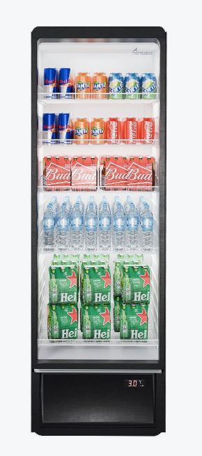 Thermaster Upright Glass Door Beverage Fridge - SDC-258B
