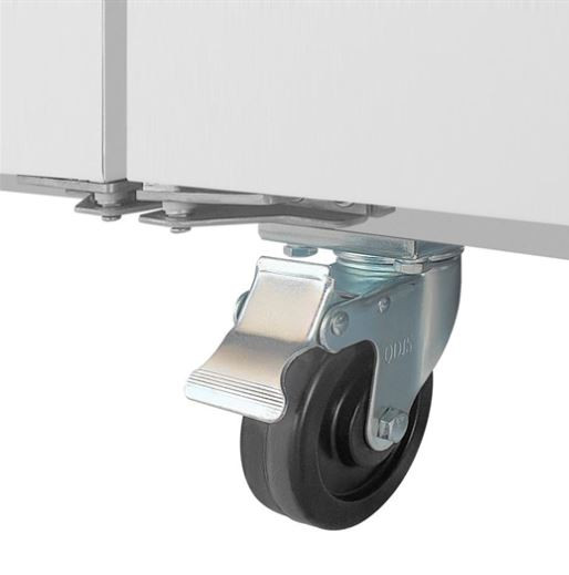 Polar UA018-A U-Series GN Saladette Counter with Square Sneeze Guard 3 Door