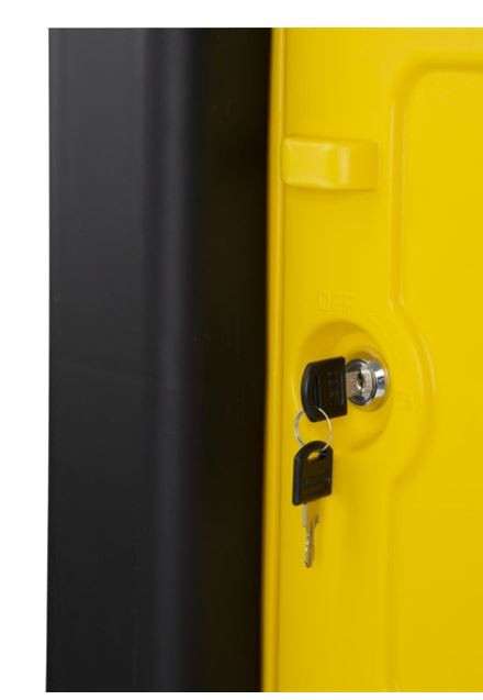 Jantex FU998 Cleaning Trolley Black with Lockable Cabinet