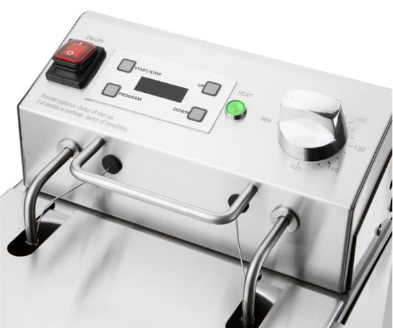 Apuro CU620-A Single Tank Electric Fryer with Timer - 8Ltr - 2.9kW