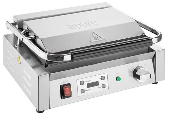 Apuro CU609-A Extra Large Contact Grill Ribbed & Flat Plate