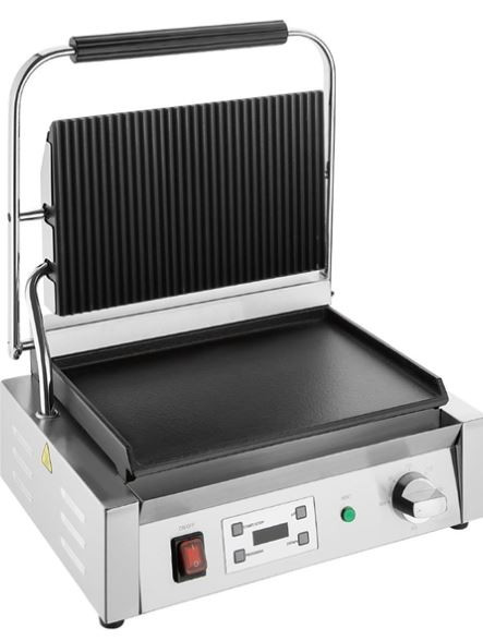 Apuro CU609-A Extra Large Contact Grill Ribbed & Flat Plate