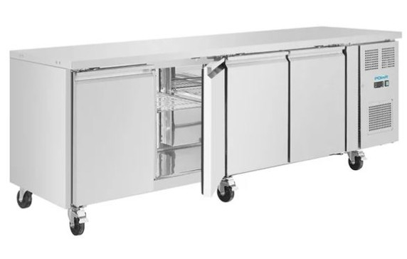 Polar UA049-A U-Series Four Door Counter Fridge 553Ltr