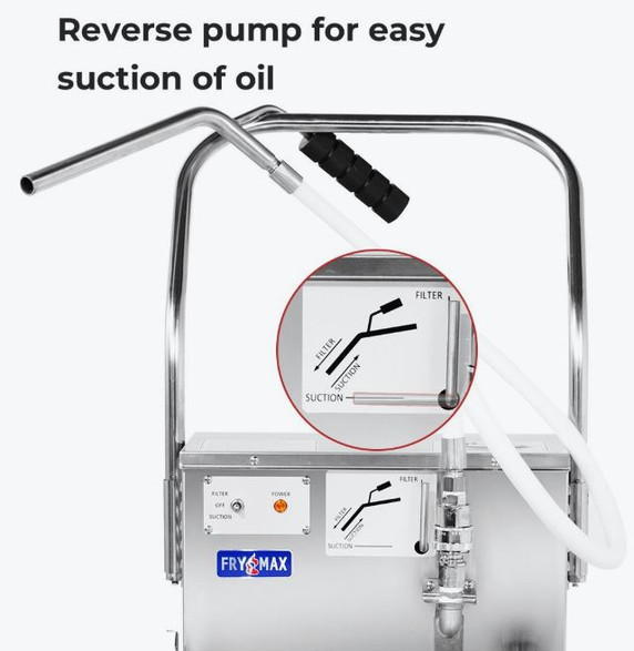 FryMax EOF-42 42L Commercial Electric Cooking Oil Filtration Machine