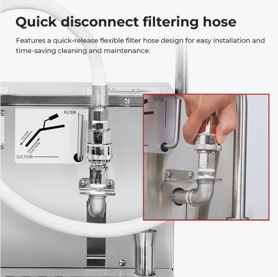 FryMax EOF-42 42L Commercial Electric Cooking Oil Filtration Machine