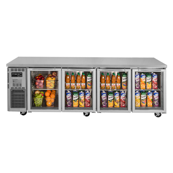 Turbo Air KGR24-4-N - 4 Glass Door Undercounter Fridge Turbo Air KGR24-4-N - 4 Glass Door Undercounter Fridge