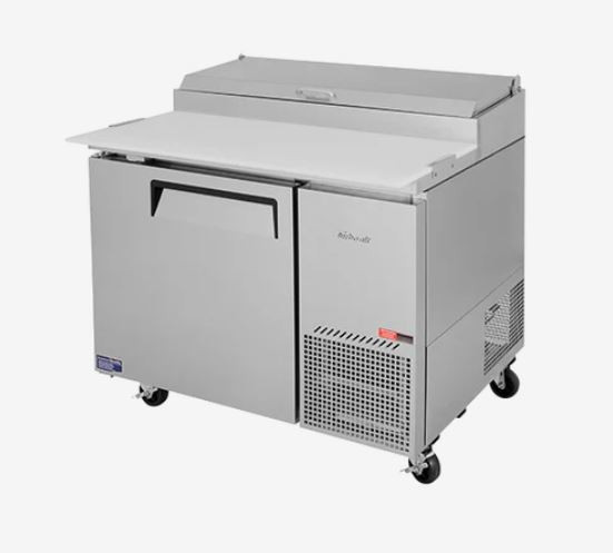 Turbo Air CTPR-44SD 1 Door Solid Pizza Prep Fridge