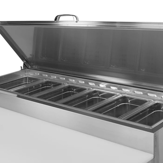 Turbo Air CTPR-44SD 1 Door Solid Pizza Prep Fridge Turbo Air CTPR-44SD 1 Door Solid Pizza Prep Fridge