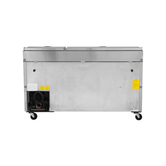 Turbo Air CTPR-67SD 2 Doors Solid Pizza Prep Fridge Turbo Air CTPR-67SD 2 Doors Solid Pizza Prep Fridge