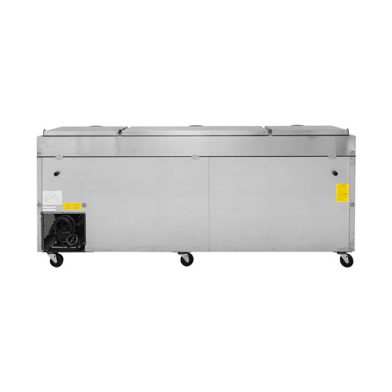 Turbo Air CTPR-93SD 3 Door Solid Pizza Prep Fridge Turbo Air CTPR-93SD 3 Door Solid Pizza Prep Fridge