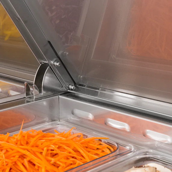Turbo Air CTPR-93SD 3 Door Solid Pizza Prep Fridge Turbo Air CTPR-93SD 3 Door Solid Pizza Prep Fridge