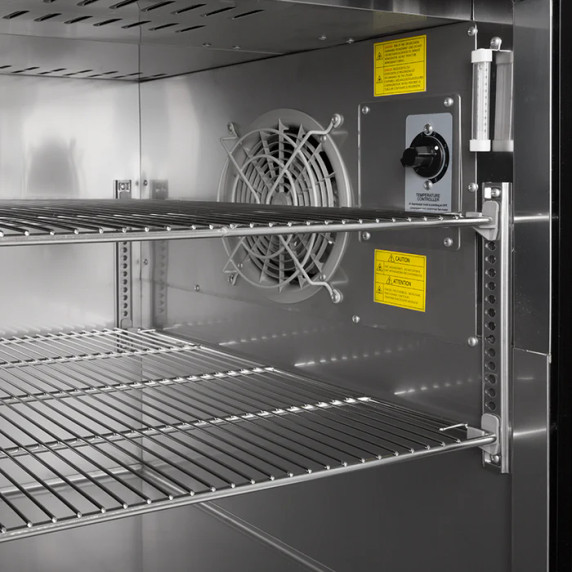 Turbo Air CTPR-93SD 3 Door Solid Pizza Prep Fridge Turbo Air CTPR-93SD 3 Door Solid Pizza Prep Fridge