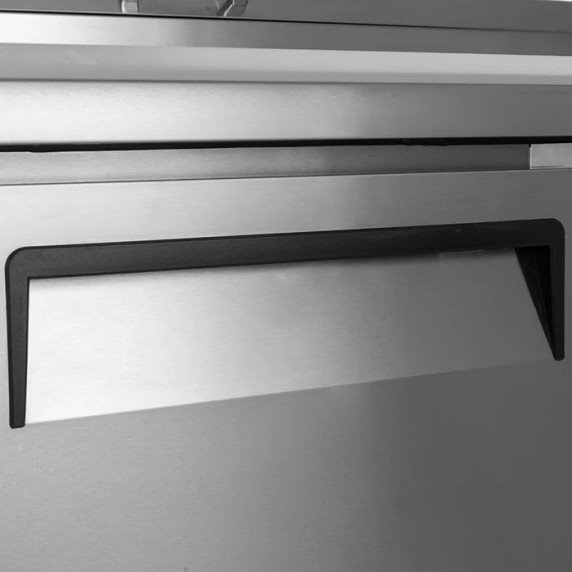 Turbo Air CTPR-93SD 3 Door Solid Pizza Prep Fridge Turbo Air CTPR-93SD 3 Door Solid Pizza Prep Fridge
