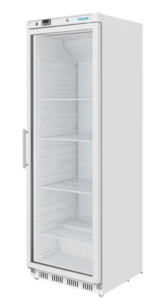 Polar CZ786-A C-Series Upright White Display Fridge - 400Ltr
