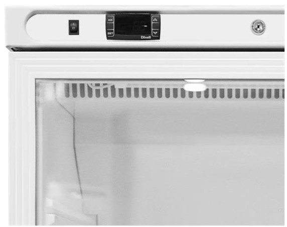 Polar CZ786-A C-Series Upright White Display Fridge - 400Ltr