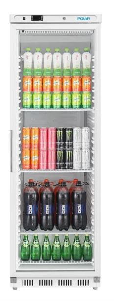 Polar CZ786-A C-Series 400L Single Door Display Fridge | White 600mm