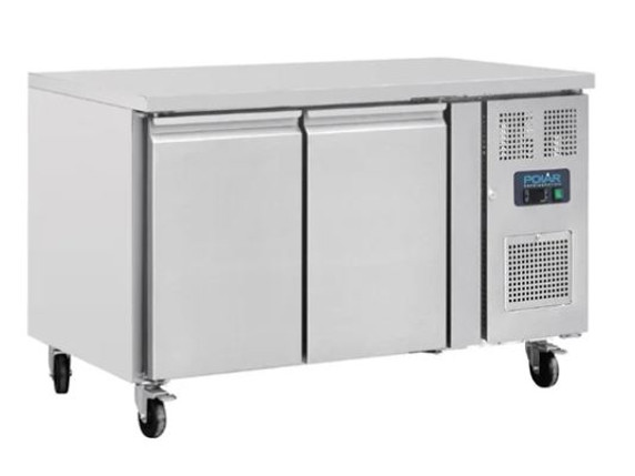 Polar UA047-A U-Series Double Door Counter Fridge - 282Ltr