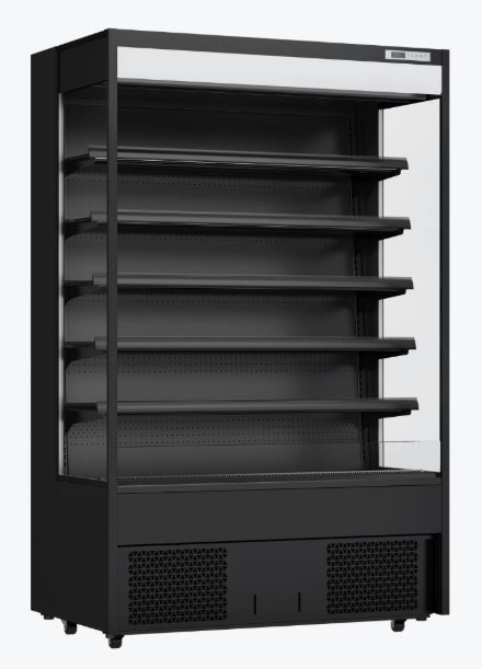 Thermaster OC-1220B Supermarket Open Beverage Display Chiller with Illuminated Canopy (540L)