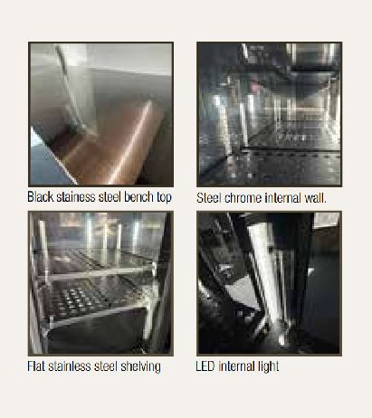 Exquisite UBC570 570L Triple Glass Door Commercial Back Bar Fridge