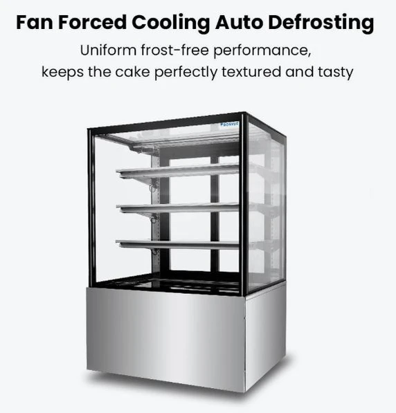 Bonvue SF830V 560L Commercial Vertical Refrigerated Cake Display (900mm Wide)