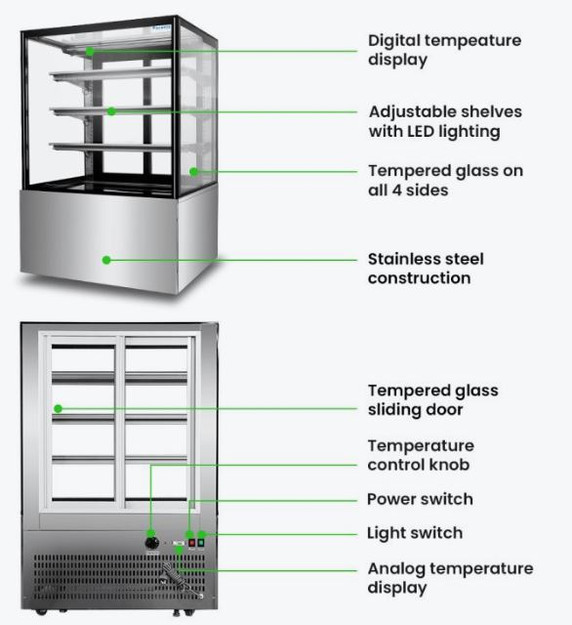Bonvue Heated Display Cabinet - H-SF830V