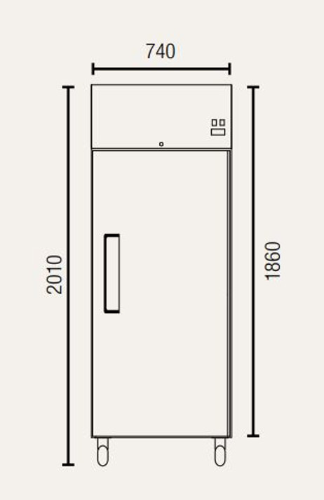 Exquisite GSF652H One SPLIT Solid Door Upright Storage Freezer 685 Litre