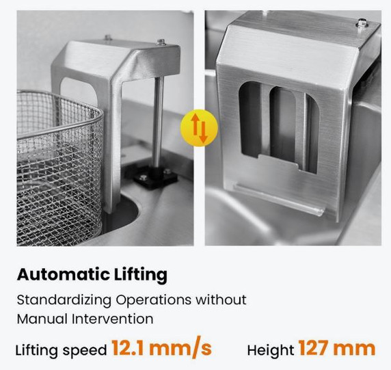 Benchstar Double Tanks Auto Lifting Induction Fryer - IF7000D-AL