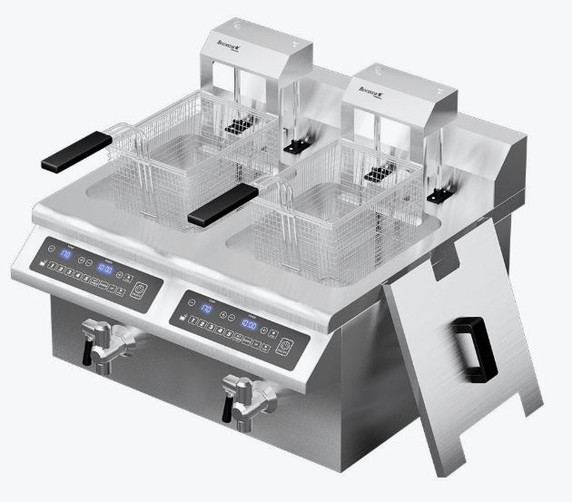 Benchstar Double Tanks Auto Lifting Induction Fryer - IF7000D-AL